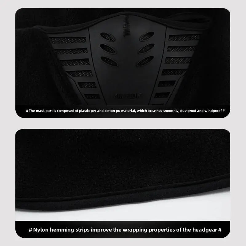 Winter Rider Warm Full Face Balaclava - Windproof Anti-Haze Mask for Motorcycle, Cycling, and Skiing - Soft and Cozy Outdoor Headwear