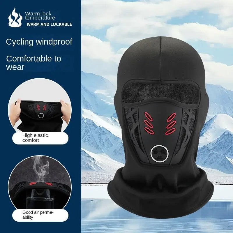 Winter Rider Warm Full Face Balaclava - Windproof Anti-Haze Mask for Motorcycle, Cycling, and Skiing - Soft and Cozy Outdoor Headwear