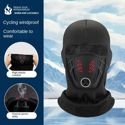 Winter Rider Warm Full Face Balaclava - Windproof Anti-Haze Mask for Motorcycle, Cycling, and Skiing - Soft and Cozy Outdoor Headwear