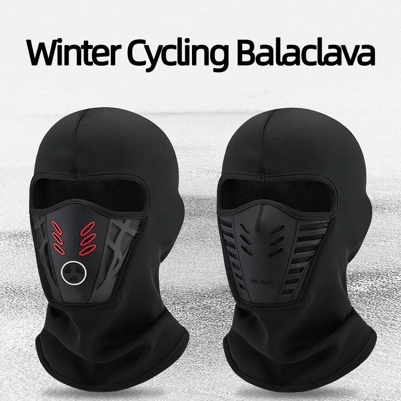 Winter Rider Warm Full Face Balaclava - Windproof Anti-Haze Mask for Motorcycle, Cycling, and Skiing - Soft and Cozy Outdoor Headwear