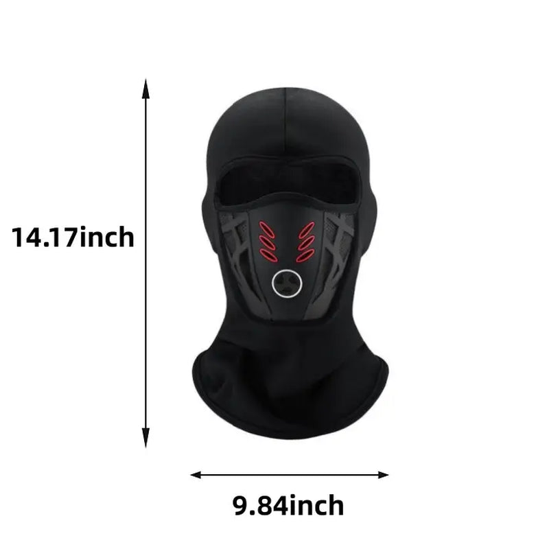 Winter Rider Warm Full Face Balaclava - Windproof Anti-Haze Mask for Motorcycle, Cycling, and Skiing - Soft and Cozy Outdoor Headwear
